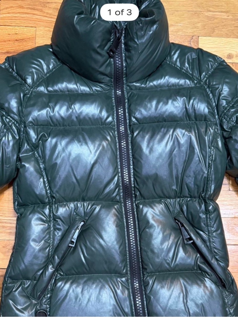 Women’s Green Puffer Jacket - Insulated Quilted Coat